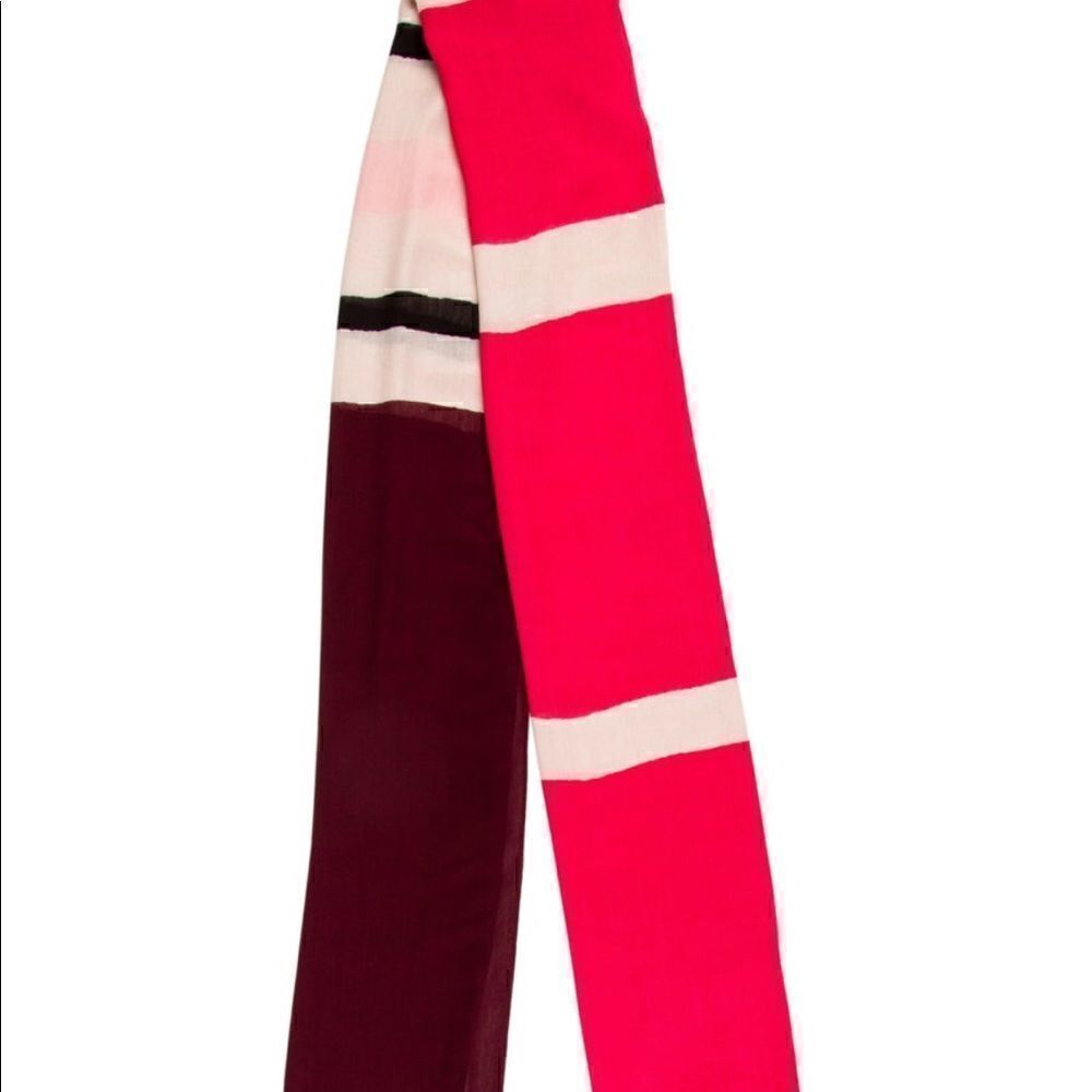 Kate Spade Pink Multi Color Scarf! ♠️ ❤️ - Picture 2 of 6